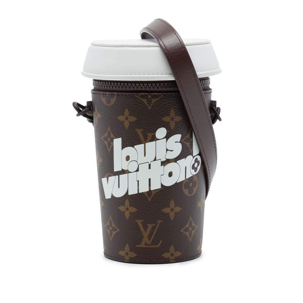 Pre-Loved Louis Vuitton Monogram Coffee Cup Pouch